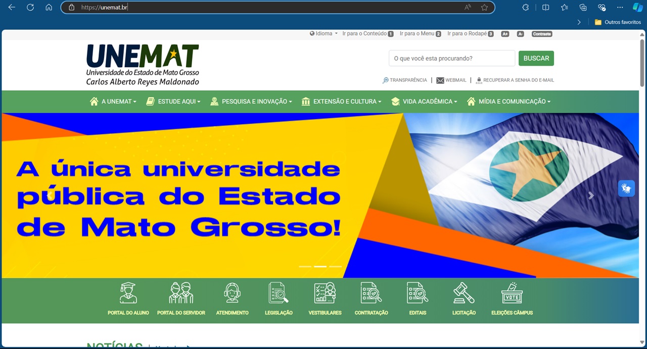 Portal da Unemat 