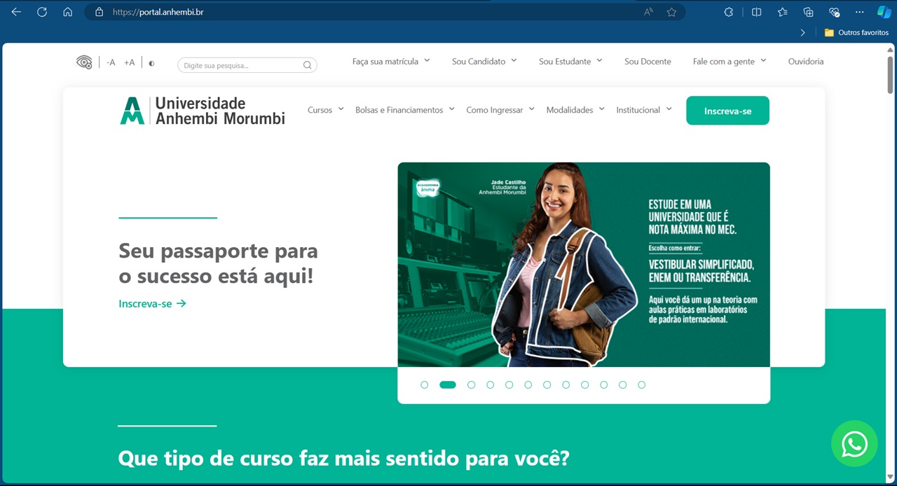 Portal da Universidade Anhembi Morumbi 